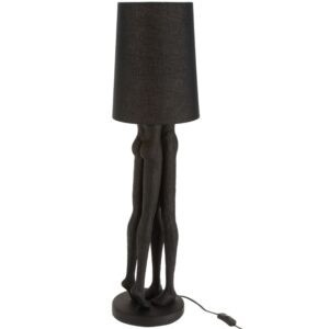 Černá stojací lampa J-line Couple 89