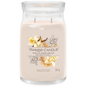 Velká vonná svíčka Yankee Candle Vanilla Crème Brûlée Signature