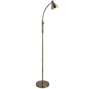 Zlatá kovová stojací lampa Halo Design Hudson 120 cm