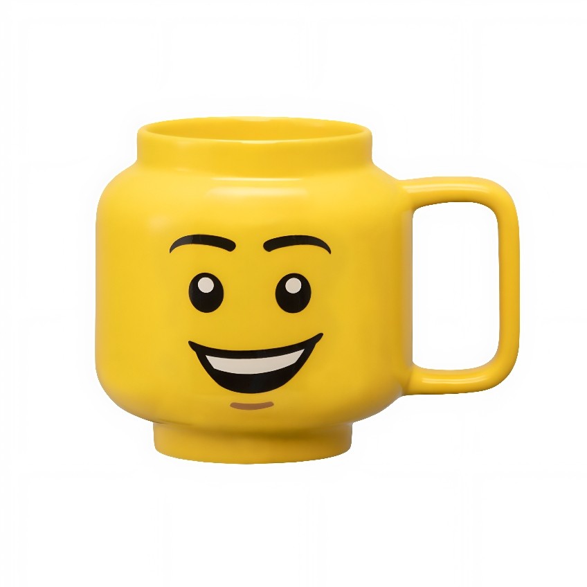 Žlutý keramický hrnek LEGO® Šťastný chlapec 530 ml